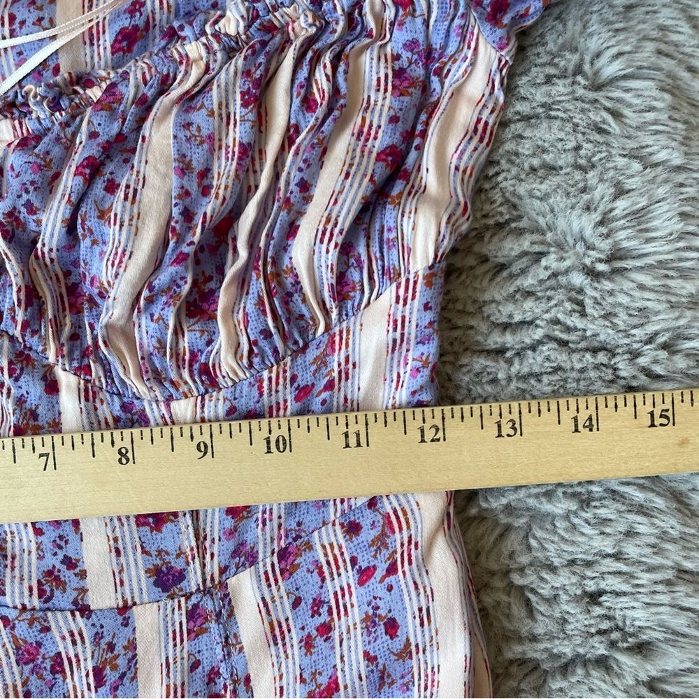 Urban‎ Outfitters  Olympia Lilac Urban Outfitters Floral Midi Dress Size Small - Picture 10 of 10